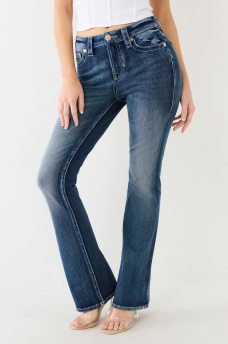 BECCA MID RISE TERRY BOOTCUT JEAN, image 5
