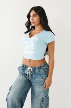TR 02 LOGO NOTCH CROP TEE, image 4