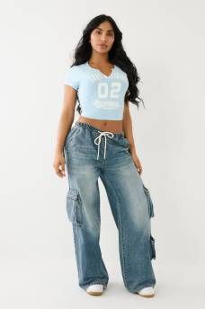 TR 02 LOGO NOTCH CROP TEE, image 5