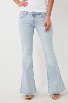  CARRIE FRAYED APPLIQUE FLARE JEAN, image 2