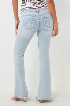  CARRIE FRAYED APPLIQUE FLARE JEAN, image 6