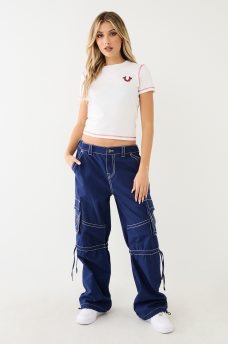  HS WING LOGO CONTRAST STITCH TEE, image 5