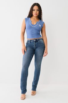 HORSESHOE NOTCH CROP TEE, image 2