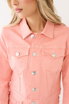 JESSE CROP DENIM JACKET, image 2