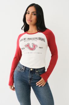 VINTAGE LOGO RAGLAN LONG SLEEVE TOP