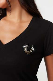 CRYSTAL WING HORSESHOE TEE, image 2