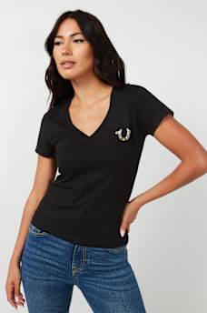 CRYSTAL WING HORSESHOE TEE, image 3