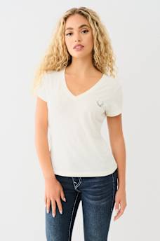 CRYSTAL WING HORSESHOE TEE, image 3