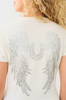 CRYSTAL WING HORSESHOE TEE, image 1