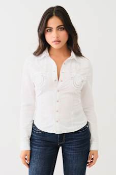 WESTERN SLIM POPLIN SHIRT 