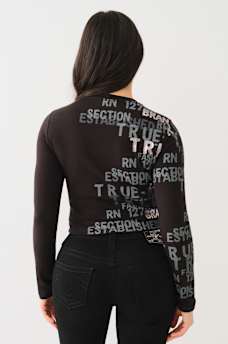 METALLIC LOGO LONG SLEEVE BABY TEE, image 4