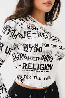 METALLIC LOGO LONG SLEEVE BABY TEE, image 3