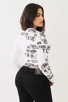 METALLIC LOGO LONG SLEEVE BABY TEE, image 4