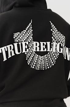STUDDED BOYFRIEND ZIP HOODIE, image 1