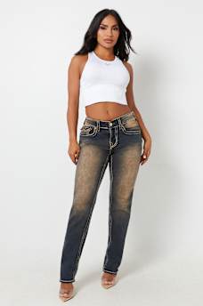 RICKI VINTAGE WASH BIG T RELAXED JEAN, image 2