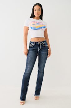 BILLIE MID RISE SUPER T FLAP STRAIGHT JEAN, image 2
