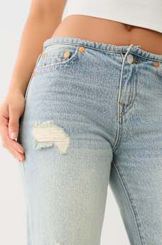 LEILA CUFFED LOW RISE BAGGY JEAN, image 3