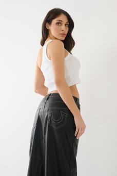 FAUX LEATHER MAXI SKIRT, image 2
