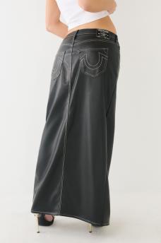 FAUX LEATHER MAXI SKIRT, image 5
