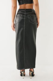FAUX LEATHER MAXI SKIRT, image 7