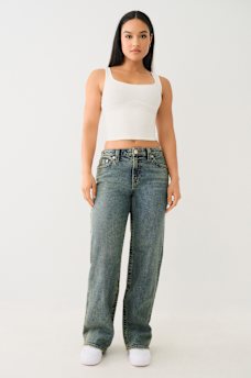 LEILA HIGH RISE CARPENTER WIDE LEG JEAN , image 2