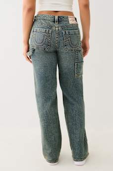 LEILA HIGH RISE CARPENTER WIDE LEG JEAN , image 3