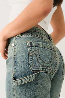 LEILA HIGH RISE CARPENTER WIDE LEG JEAN , image 1