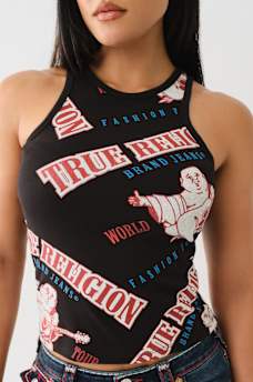 ANNIVERSARY PRINT RIB TANK, image 1