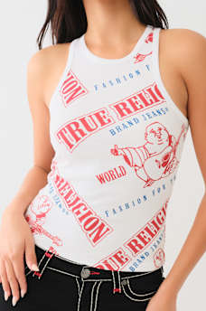 ANNIVERSARY PRINT RIB TANK, image 1