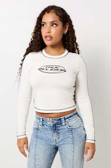 TRUE RELIGION LONG SLEEVE BABY TEE
