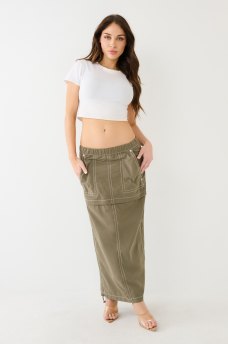 CONVERTIBLE SADIE MAXI CARGO SKIRT, image 1