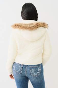 FUR TRIM PUFFER JACKET, image 3