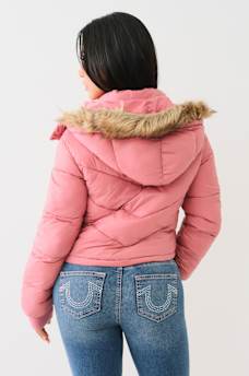 FUR TRIM PUFFER JACKET, image 3