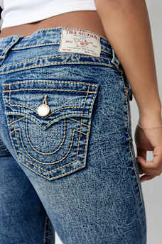 JOEY LOW RISE BIG T FLARE JEAN, image 1