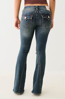 JOEY LOW RISE DISTRESSED FLARE JEAN, image 3