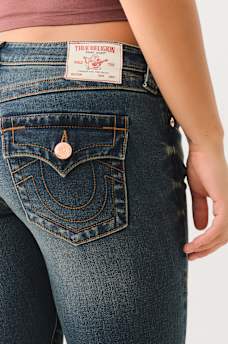 JOEY LOW RISE DISTRESSED FLARE JEAN, image 6