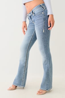 BECCA CRYSTAL LOW RISE SUPER T BOOTCUT JEAN, image 4