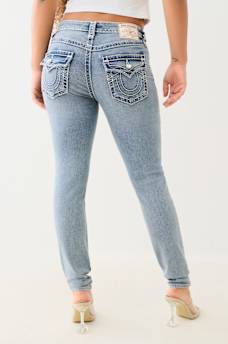 HALLE CRYSTAL SUPER T SUPER SKINNY JEAN, image 4