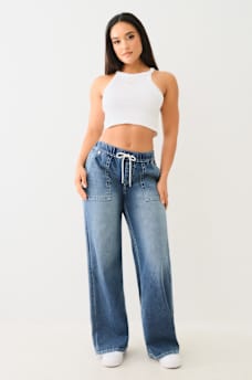 BOBBI BIG T DRAWSTRING BAGGY JEAN, image 2