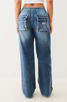 BOBBI BIG T DRAWSTRING BAGGY JEAN, image 4