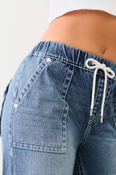 BOBBI BIG T DRAWSTRING BAGGY JEAN, image 5