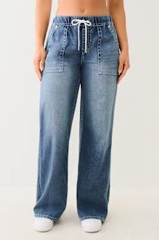 BOBBI BIG T DRAWSTRING BAGGY JEAN, image 1