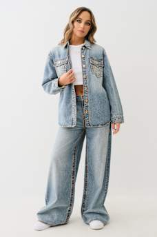 DENIM SUPER T SHACKET, image 2