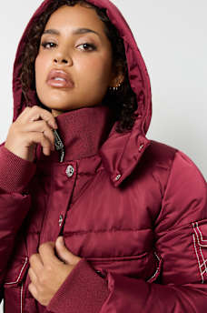 CROP HOODED PUFFER JACKET, image 8