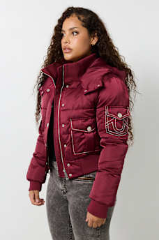 CROP HOODED PUFFER JACKET, image 10