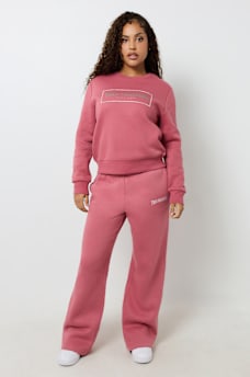 CRYSTAL METALLIC LOGO CREW SWEATSHIRT, image 3