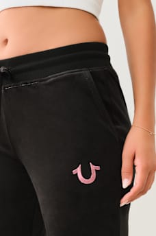 VELOUR BIG T LUREX JOGGER, image 4