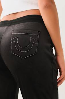 VELOUR BIG T LUREX JOGGER, image 5