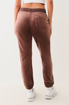 VELOUR BIG T LUREX JOGGER, image 3