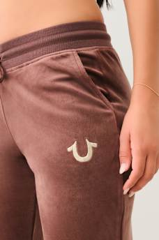 VELOUR BIG T LUREX JOGGER, image 4